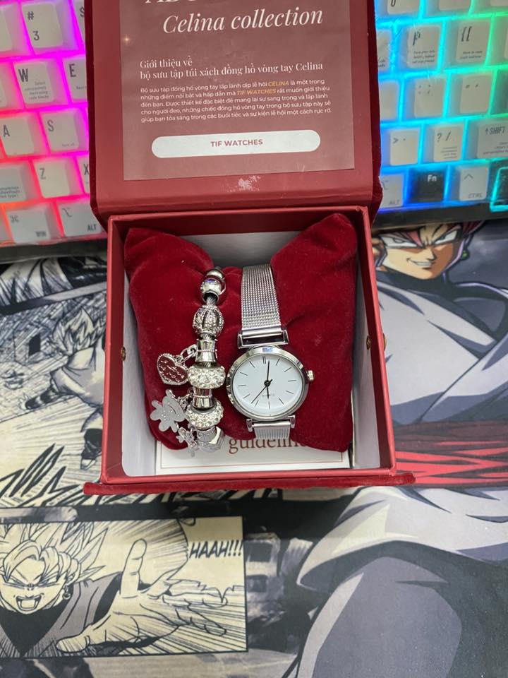 Combo vòng + đồng hồ nữ