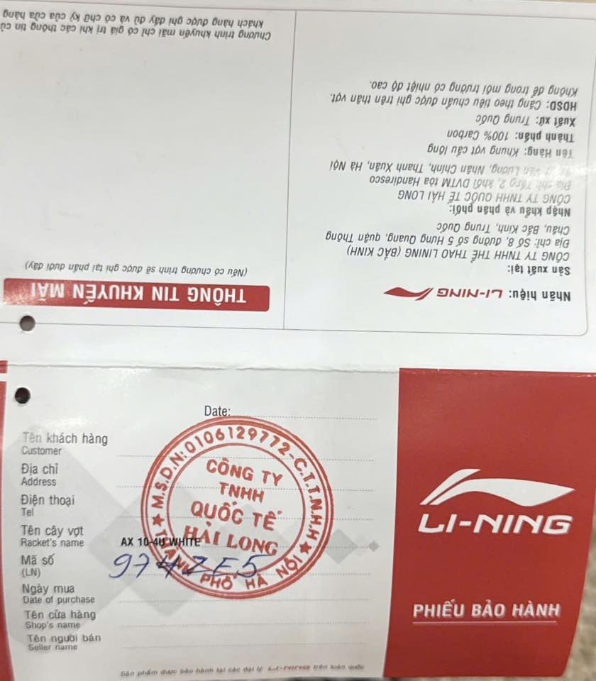 Vợt cầu lông Li-ning